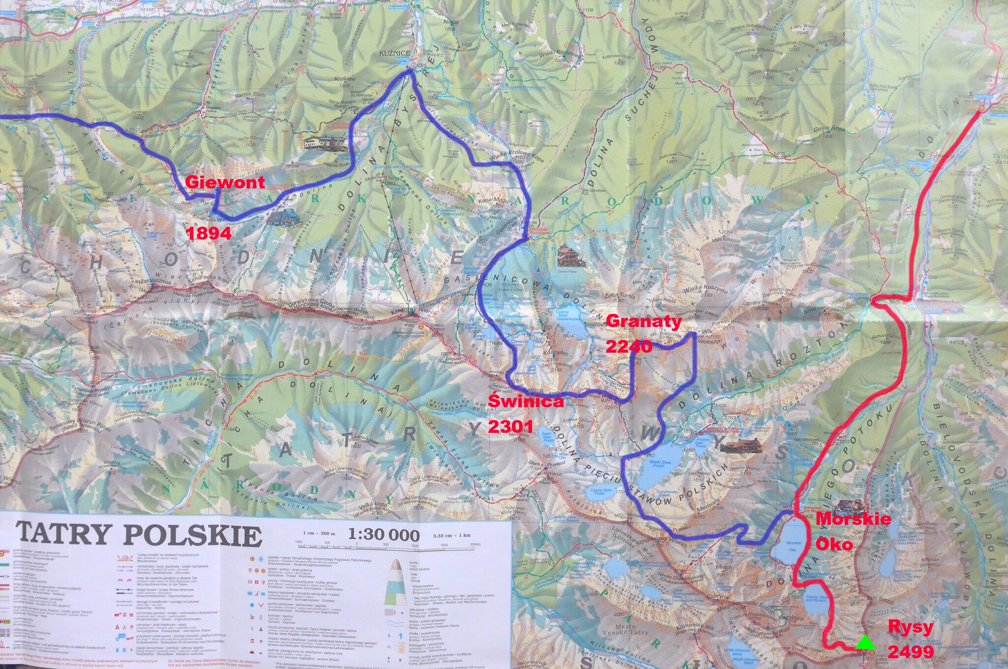 mapa Tatry Polskie_30k
